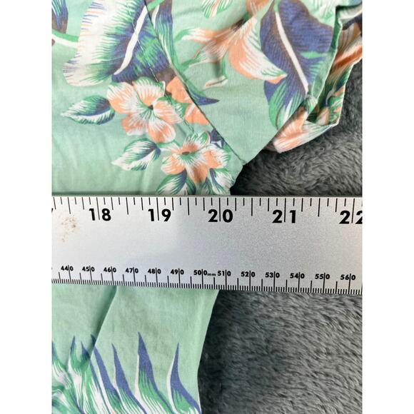 Men’s Denim & Flower Ricky Singh Medium Tropical Leaf Print Short-Sleeve Shirt - Picture 8 of 10